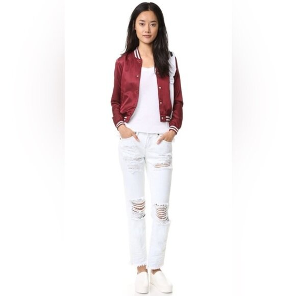 One Teaspoon Xanthe Awesome Baggies Jeans Light Wash Distressed Straight leg 28 - Picture 3 of 16